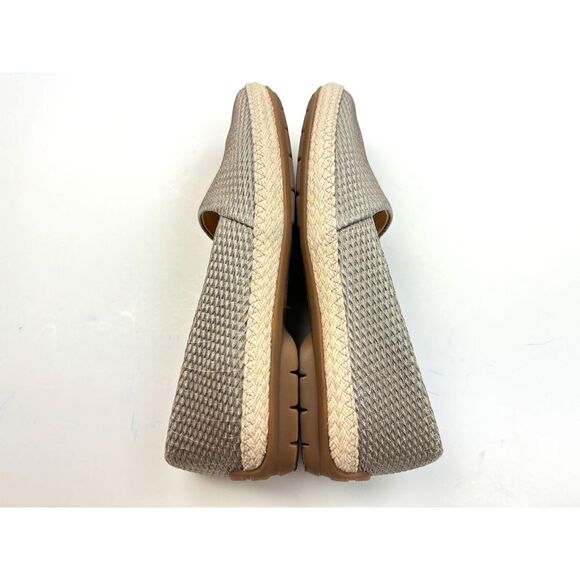 Paul Green Layla Espadrille Flats Women 3.5 US 6 EUC Textured Leather Beige Gray - Picture 5 of 15